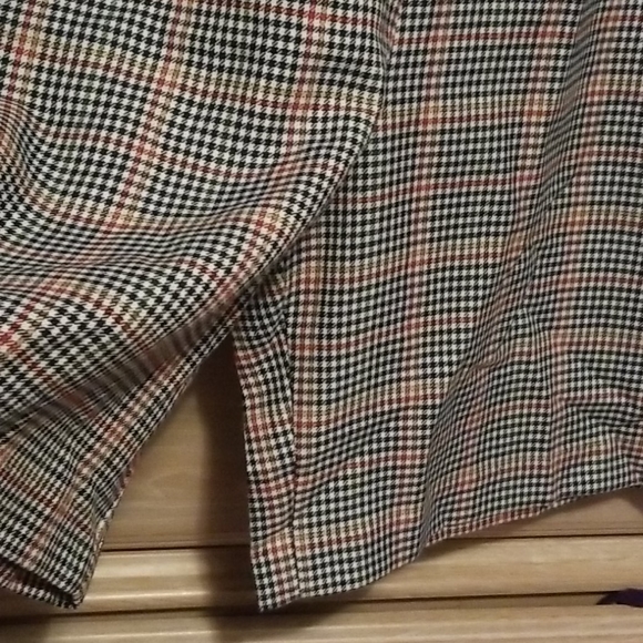 Signature Multi Colored Plaid Skort with fringe - Picture 3 of 4